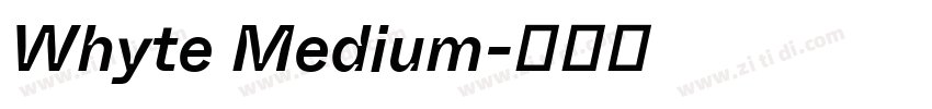 Whyte Medium字体转换